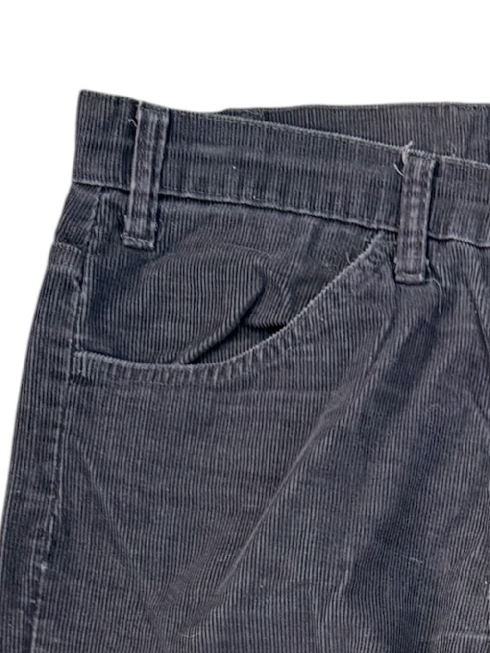 VTG 1981 Levi's 519 Corduroy Pants Gray White Tab Slim Straight 32x32 Fits 30x31 - Picture 8 of 15